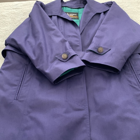 London Fog Purple Raincoat * 14 Petite - Picture 16 of 16